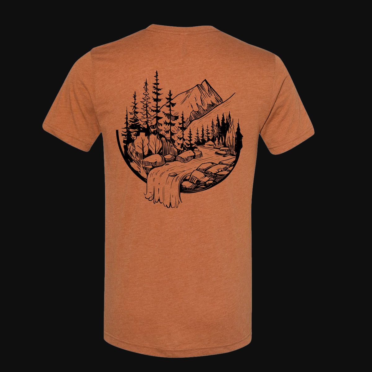 【NATIONAL GEOGRAPHIC】MOUNTAIN CONCEPT GRAPHIC T-SHIRT National Geographic T-Shirt Further Mountain Double Sided