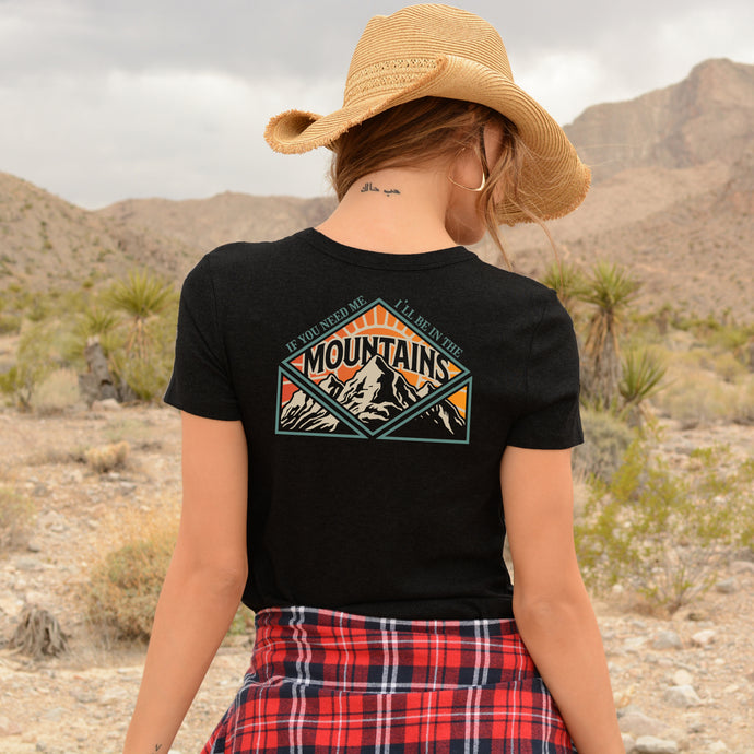 I'll be in the mountains unisex mountain graphic tee
