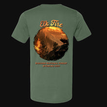 Load image into Gallery viewer, Elk Fire Mountainside BACK PRINT w/ front logo Fundraiser T-Shirt