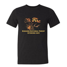 Load image into Gallery viewer, Elk Fire Silhouette Fundraiser T-Shirt