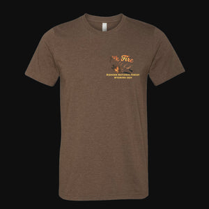 Elk Fire Mountainside BACK PRINT w/ front logo Fundraiser T-Shirt