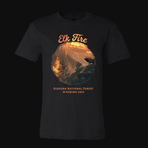 Elk Fire Mountainside Fundraiser T-Shirt