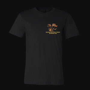 Elk Fire Mountainside BACK PRINT w/ front logo Fundraiser T-Shirt