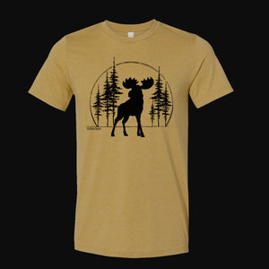 Big Moose Pine Trees Women's Graphic T Shirt