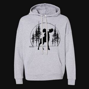 Big Moose Pine Trees Men's Hoodie