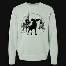 Load image into Gallery viewer, Big Moose Pine Trees Men&#39;s Garment Dyed Sweatshirt