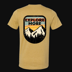 Explore More Distressed Men's Graphic T-Shirt