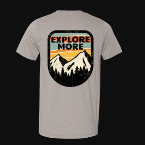 Explore More Distressed Men's Graphic T-Shirt