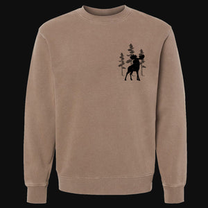 Lodgepole Moose Men's Garment Dyed Sweatshirt