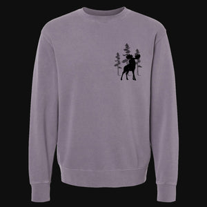 Lodgepole Moose Women's Garment Dyed Sweatshirt