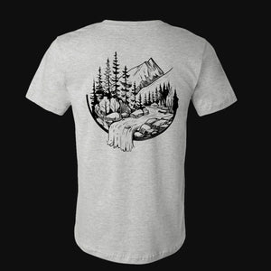 Mountain Stream Men's Graphic T Shirt