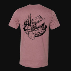 Mountain Stream Men's Graphic T Shirt