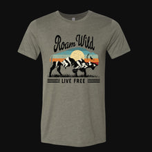 Load image into Gallery viewer, Roam Wild Live Free Bison Women&#39;s T-Shirt