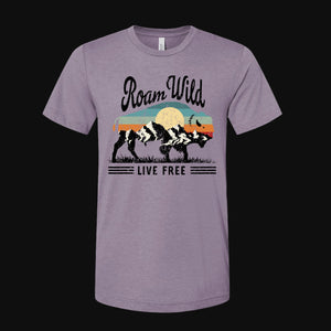 Roam Wild Live Free Bison Women's T-Shirt