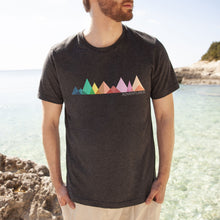 Load image into Gallery viewer, Colorful mountain adventurer mens graphic tee shirt