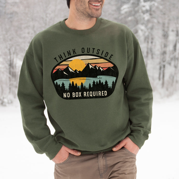 Think Outside Men's Crewneck Sweatshirt