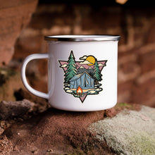 Load image into Gallery viewer, Tent Camping Enamel Camp Cup