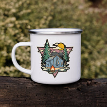 Load image into Gallery viewer, Tent Camping Enamel Camp Cup